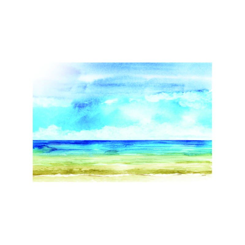 Πίνακας σε καμβά με Τοπία Θάλασσα με αμμουδιά